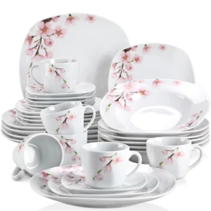 30/24/20 Pcs Floral  Porcelain Dinnerware Set