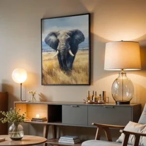 African Elephants Poster /Prints Wild Animal Art