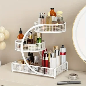 1PC Makeup Storage Rack Metal Organizing Box