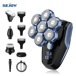 Sejoy 6-in-1 Electric Razor a Men Grooming Kit