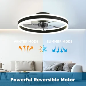 Ceiling Fan with Remote Control LED Dimmable
