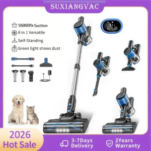Cordless Vacuum Cleaner Self-Standing, 3 Suction Modes